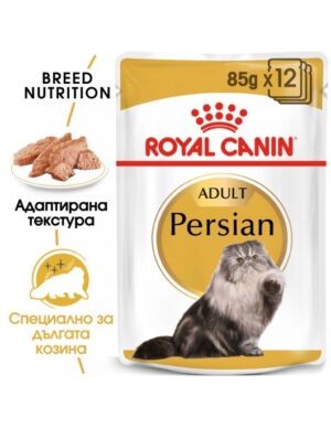 Royal Canin Persian Adult Pouch – Мокра храна пауч пастет за персийски котки над 12 месеца 85 г