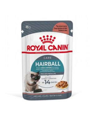 Royal Canin Hairball Care Pouch – Мокра храна пауч с парченца в сос за котки склонни към космени топки 85 г