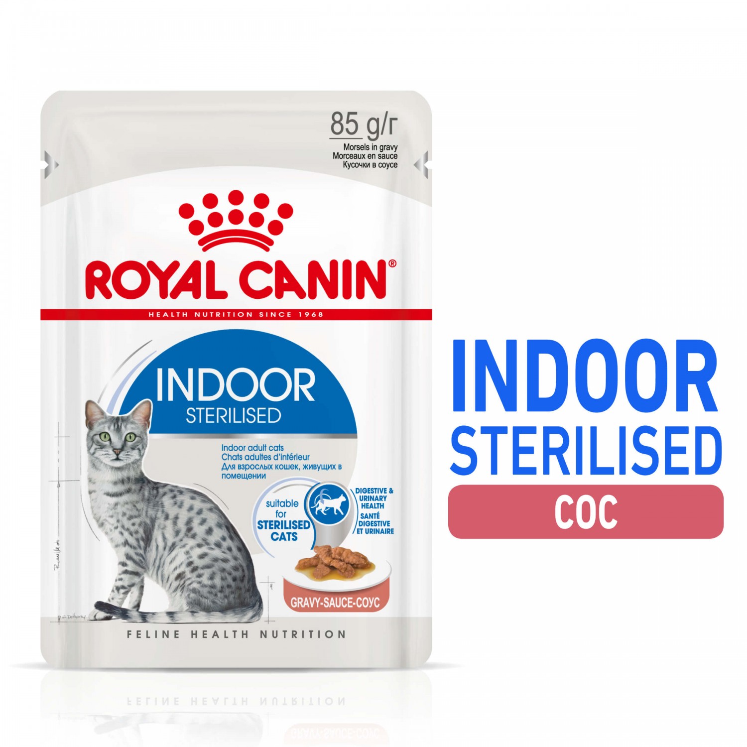 Royal Canin Indoor Sterilised Gravy – Мокра храна пауч със сос за кастрирани котки на закрито 85 г - Image 3