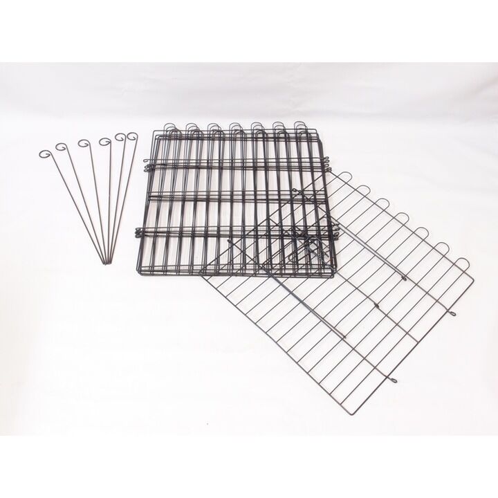 Метално заграждение Карасто, За куче, 6 елемента, 60х60 см - Image 3