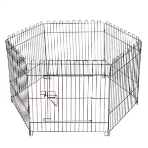 Метално заграждение Карасто, За куче, 6 елемента, 60х60 см