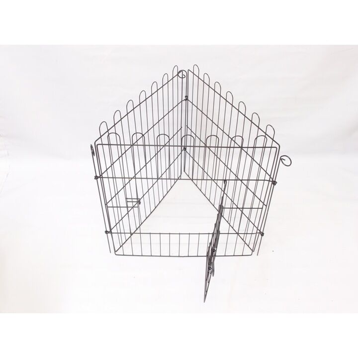 Метално заграждение Карасто, За куче, 6 елемента, 60х60 см - Image 5