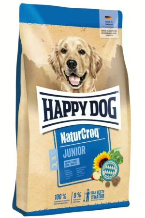 Happy Dog NaturCroq Junior - пълноценна храна за кучета от 7 до 12 месеца, подходяща за всички породи 15кг