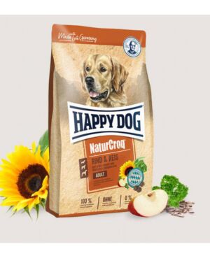 Happy Dog NaturCroq -суха храна за кучета говеждо и ориз 15кг.